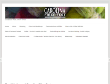 Tablet Screenshot of carolinafiberfest.org